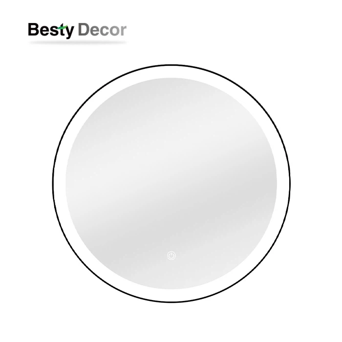 Black Round Led Bathroom Mirror