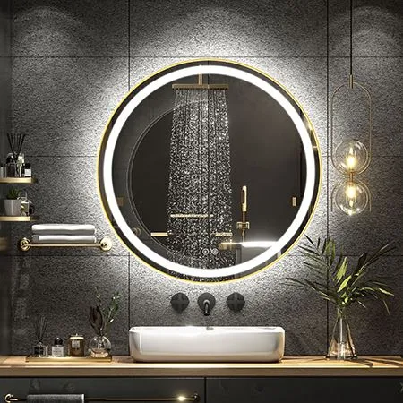 アルミニウム合金フレームを備えたスマートタッチLEDミラー